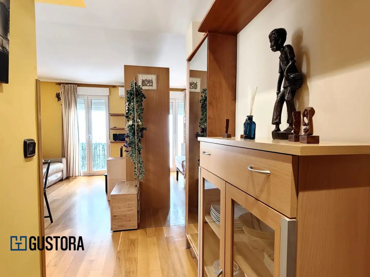 Schlafzimmer von Wohnung zum Verkauf in Donostia - San Sebastián  mit Klimaanlage, Parkett und Möbliert