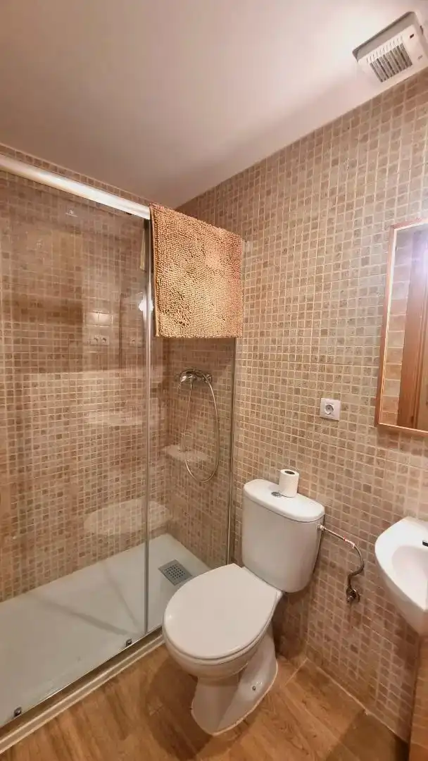 Bathroom of Flat for rent in Esterri d'Àneu  with Private garden, Parquet flooring and Furnished