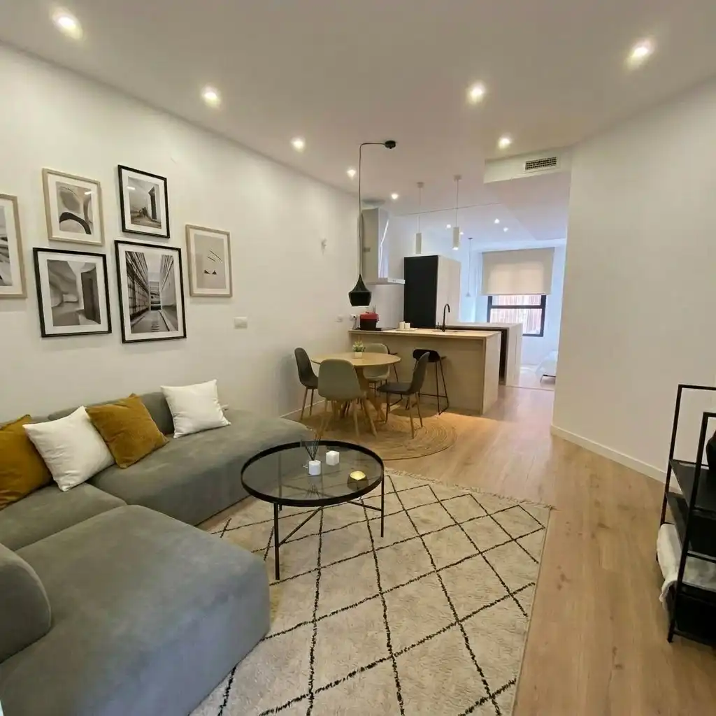 Living room of Flat for sale in Madrid  with Air Conditioner, Heating and Private garden