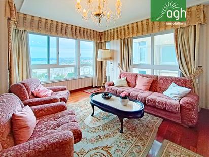 Living room of Flat for sale in A Coruña Capital   with Balcony