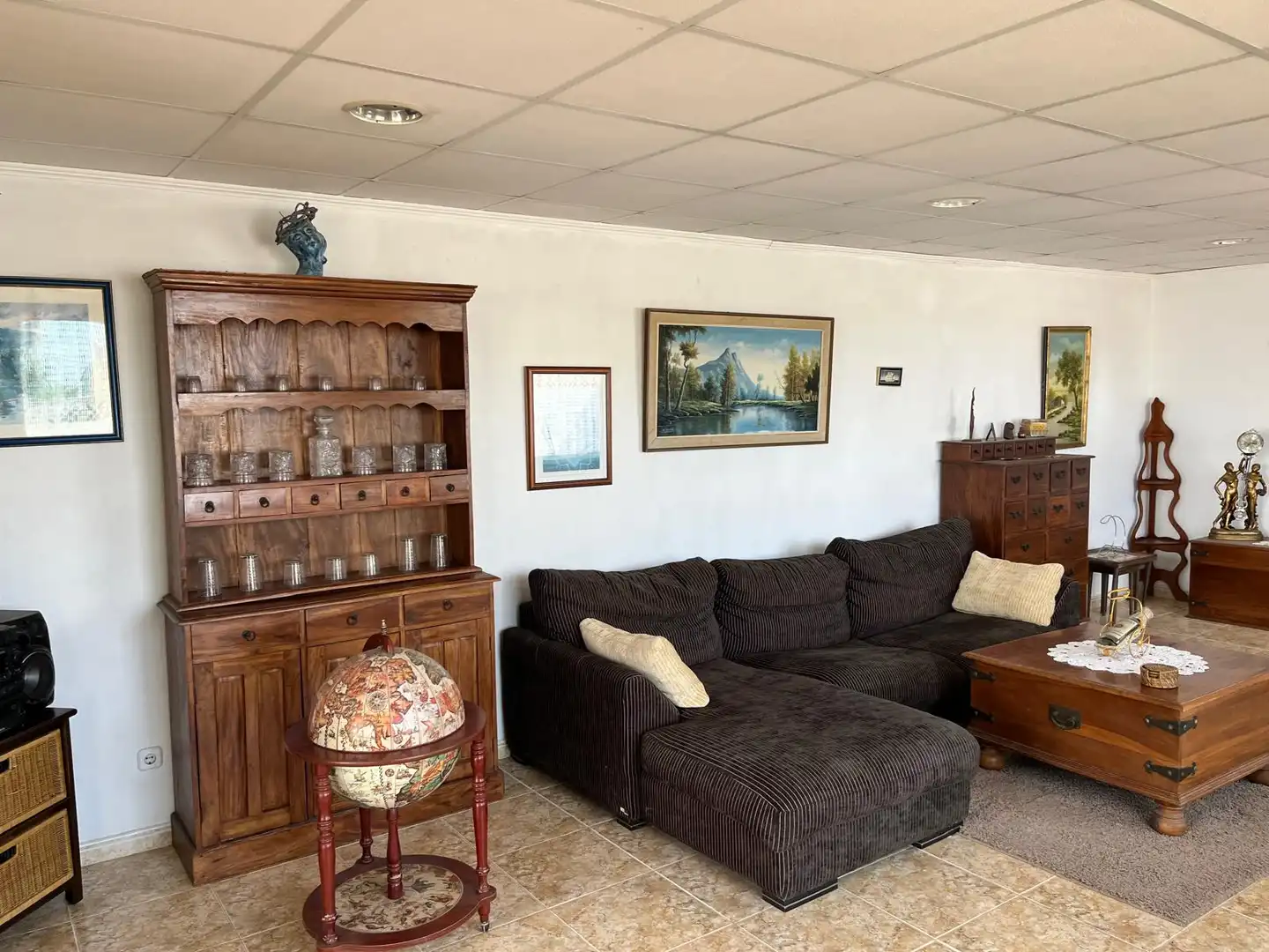 Sala d'estar de Casa o xalet en venda en Marratxí amb Aire condicionat, Jardí privat i Terrassa