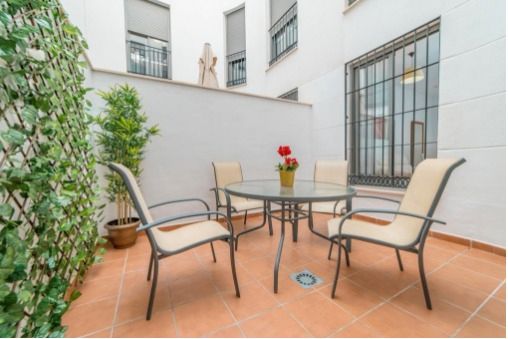 Terraza de Piso de alquiler en Málaga Capital con Aire acondicionado, Amueblado y Horno