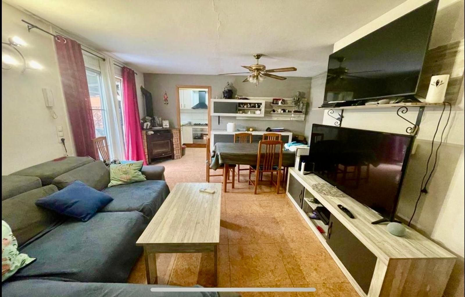 Living room of House or chalet for sale in Sant Carles de la Ràpita  with Air Conditioner, Terrace and Balcony