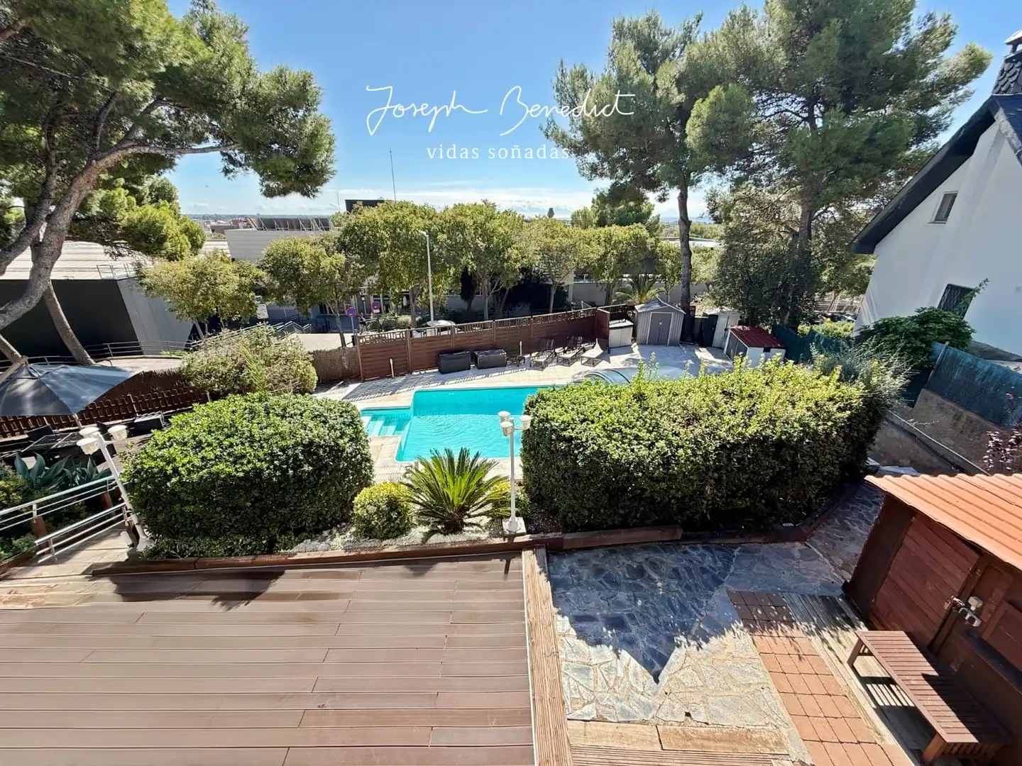 Swimming pool of Houses for sale in Castelldefels  with Air Conditioner, Heating and Private garden