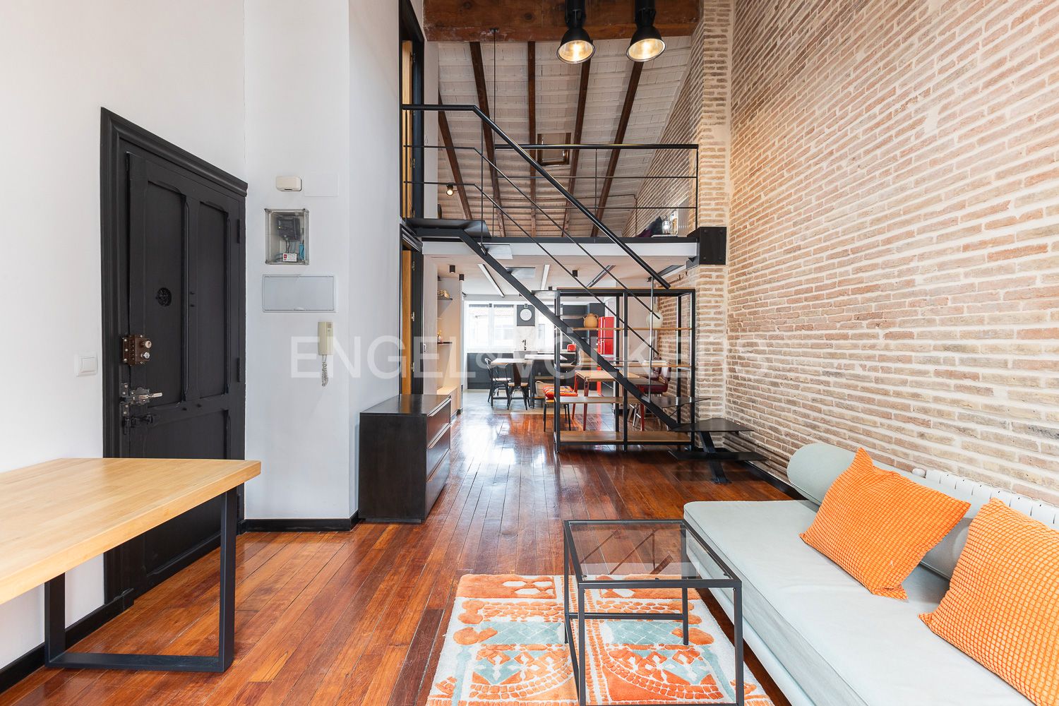 Wohnzimmer von Wohnungen miete in  Valencia Capital mit Klimaanlage, Heizung und Parkett