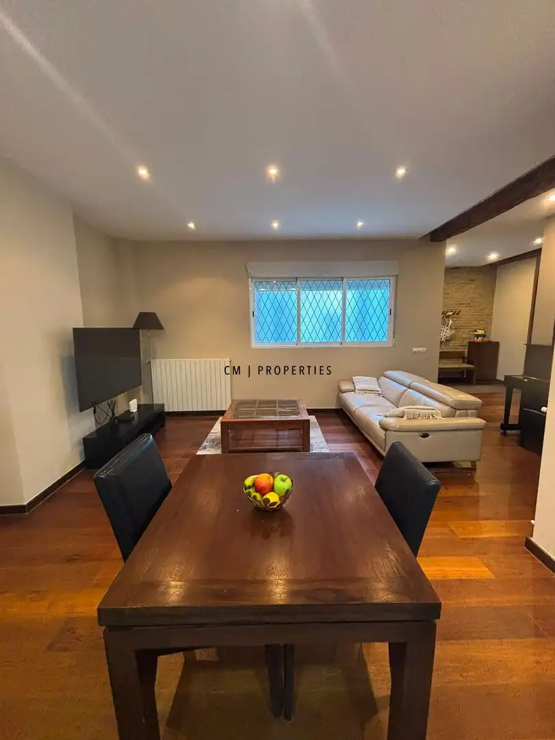 Wohnzimmer von Wohnung zur Miete in Valencia mit Klimaanlage, Heizung und Parkett