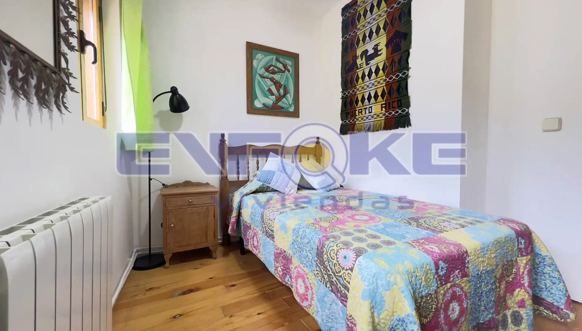Schlafzimmer von Einfamilien-Reihenhaus zum Verkauf in Moratilla de los Meleros mit Heizung, Parkett und Möbliert