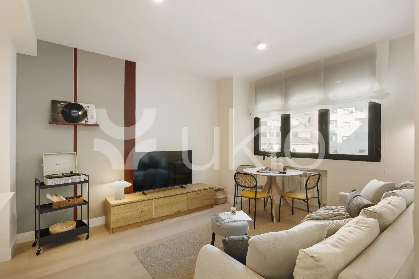 Wohnzimmer von Wohnungen zur Miete in Madrid mit Klimaanlage, Heizung und Möbliert