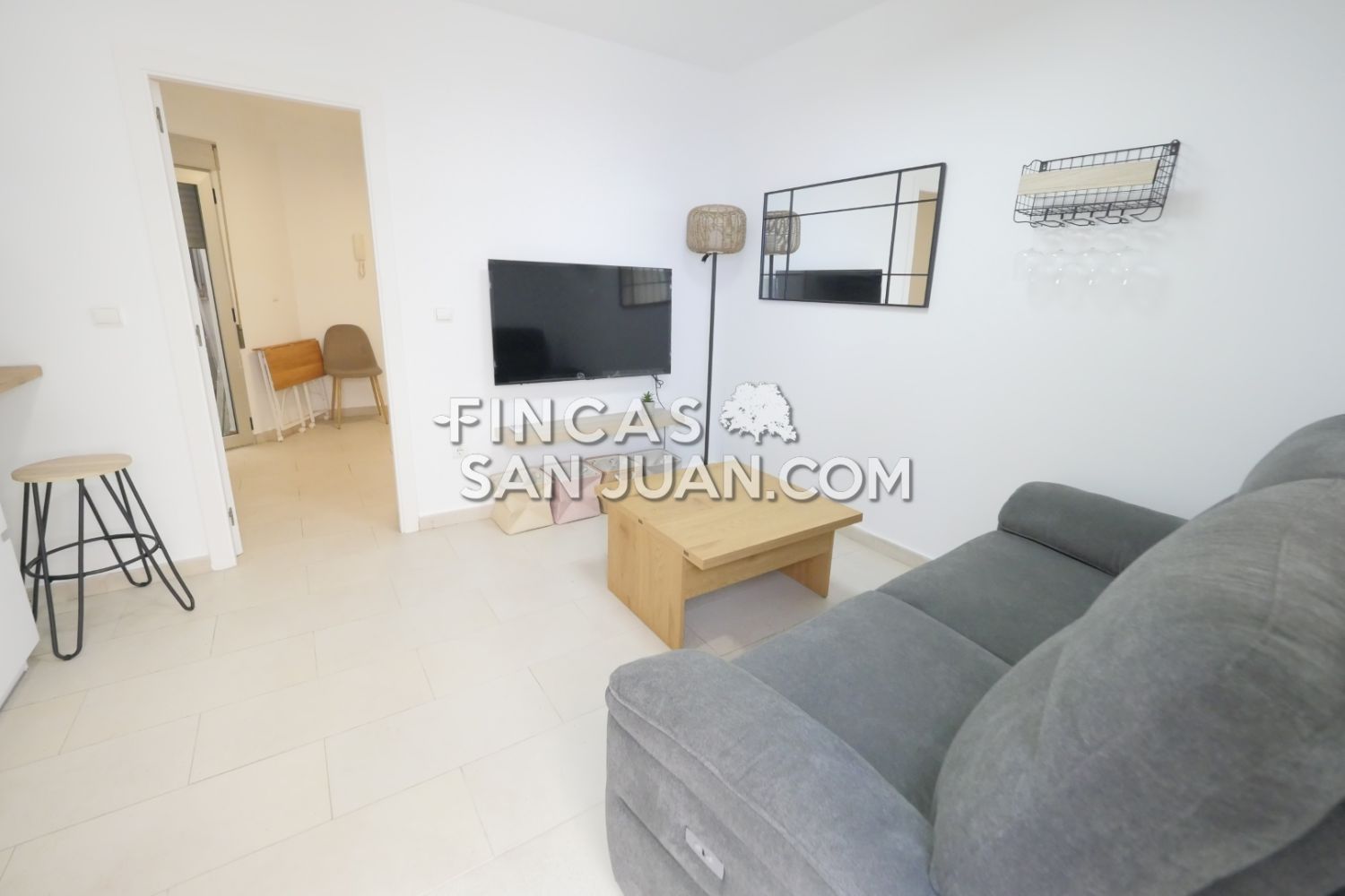 Sala d'estar de Pis de lloguer en Alicante / Alacant amb Balcó