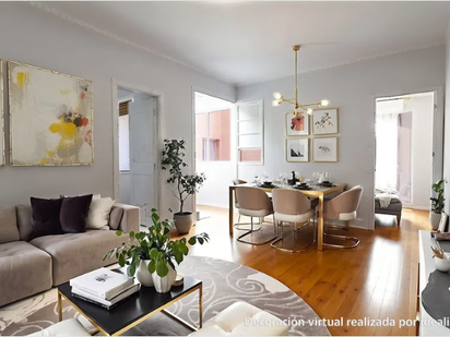 Living room of Flat for sale in L'Hospitalet de Llobregat  with Balcony
