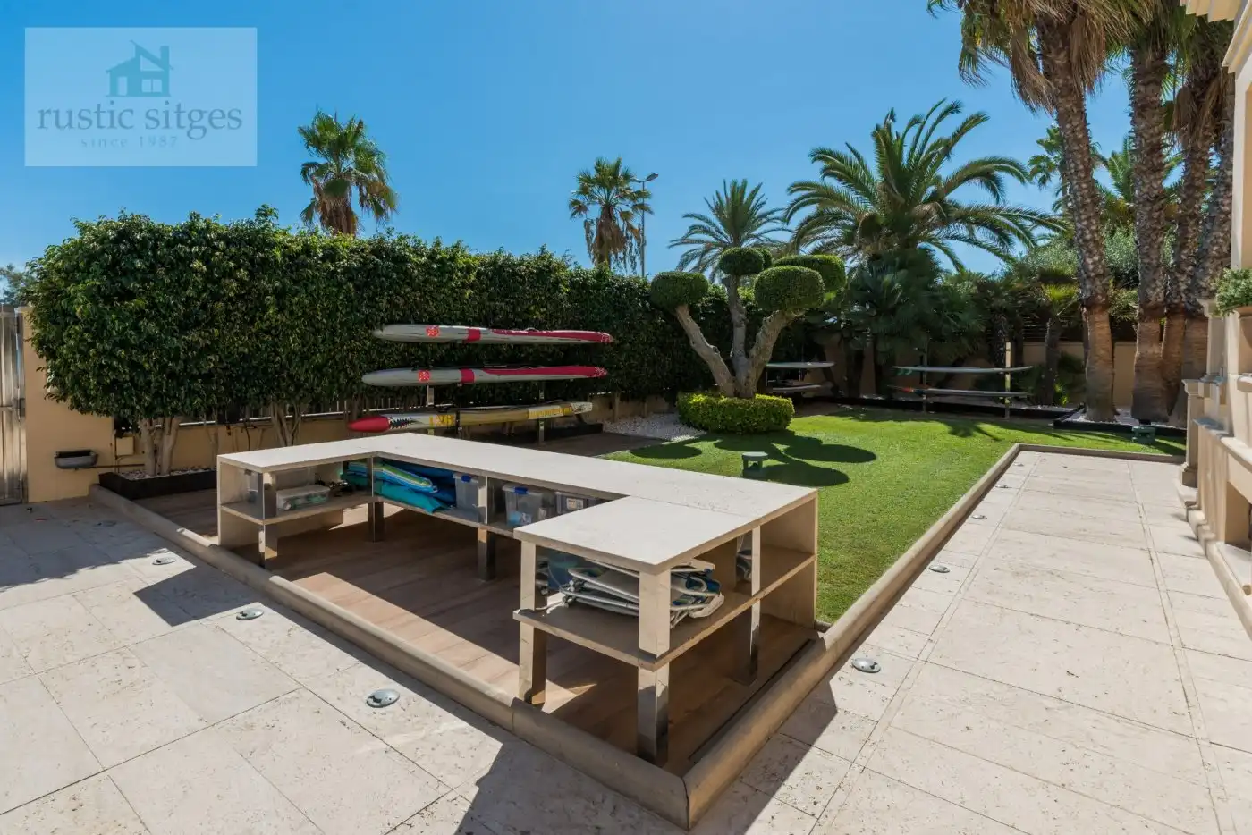 Terrassa de Casa o xalet en venda en Sitges amb Aire condicionat, Calefacció i Jardí privat