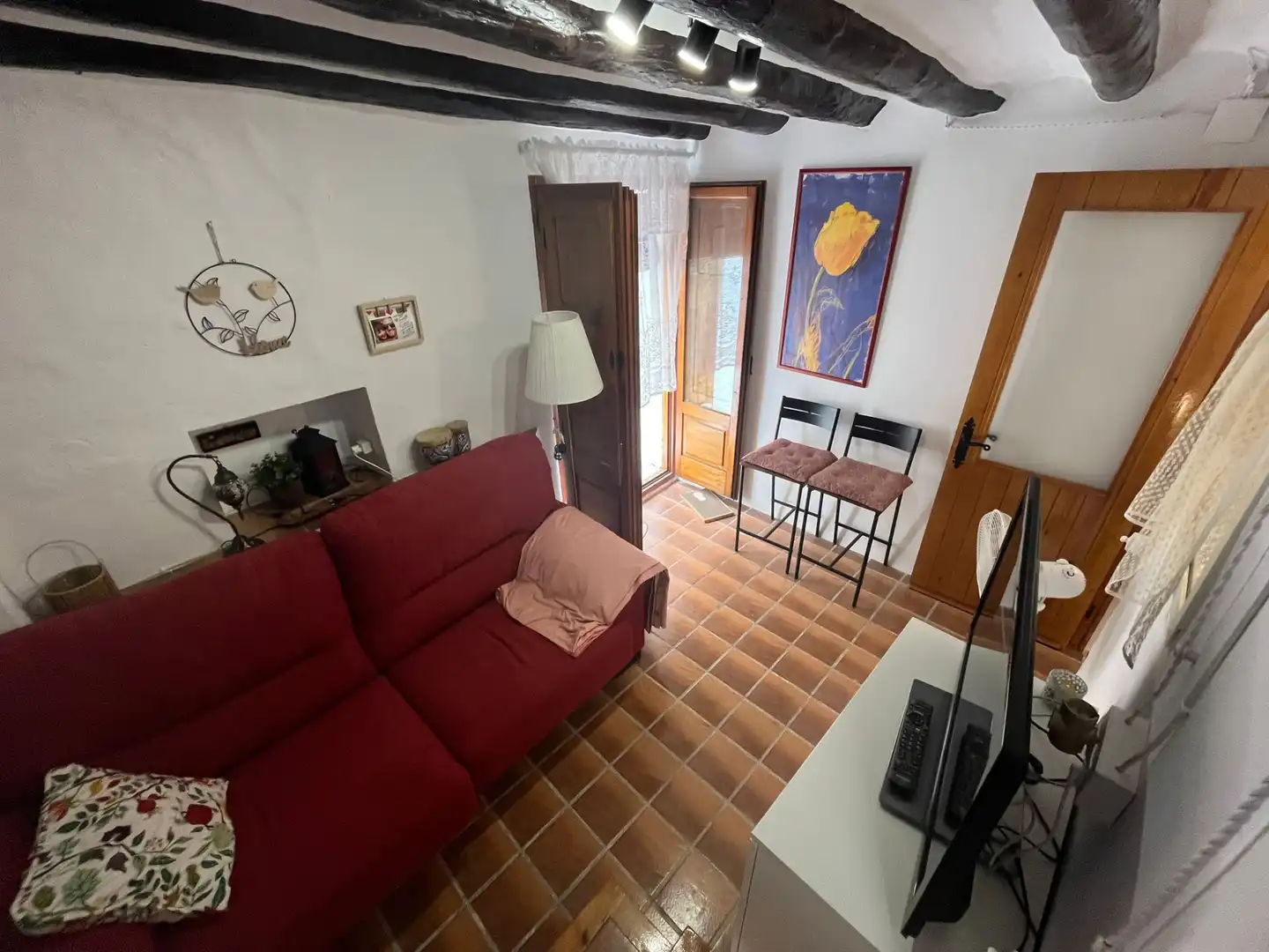Living room of Houses for sale in Belmonte de San José  with Balcony