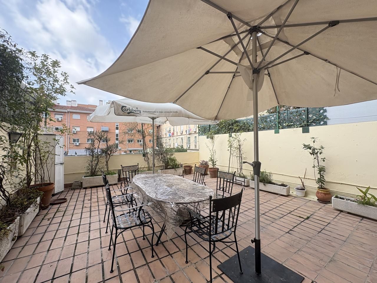 Terraza de Piso de alquiler en  Madrid Capital con Calefacción y Terraza