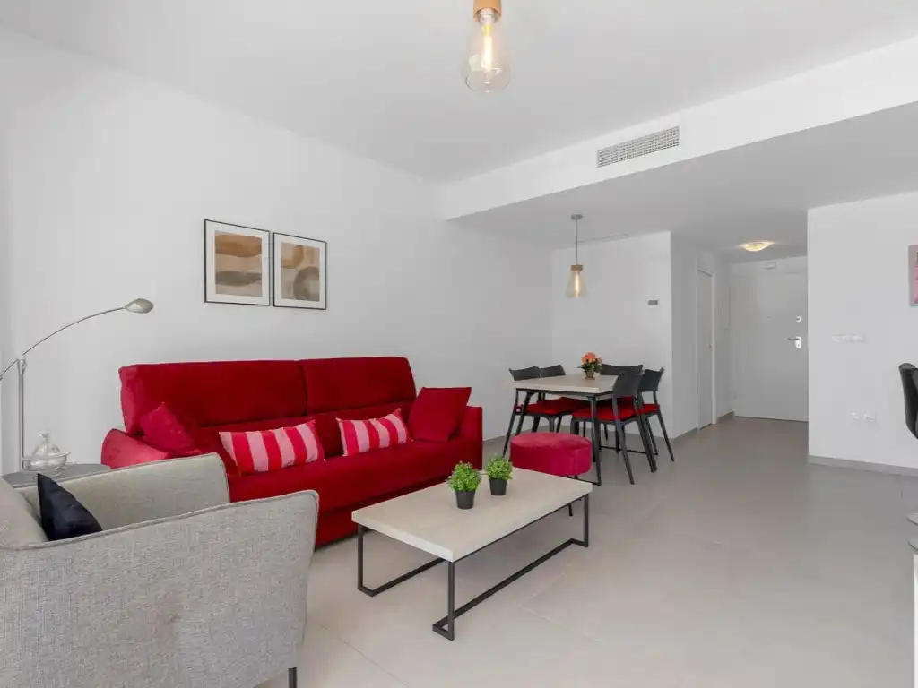 Sala de estar de Apartamento en venta en Orihuela con Aire acondicionado, Terraza y Piscina