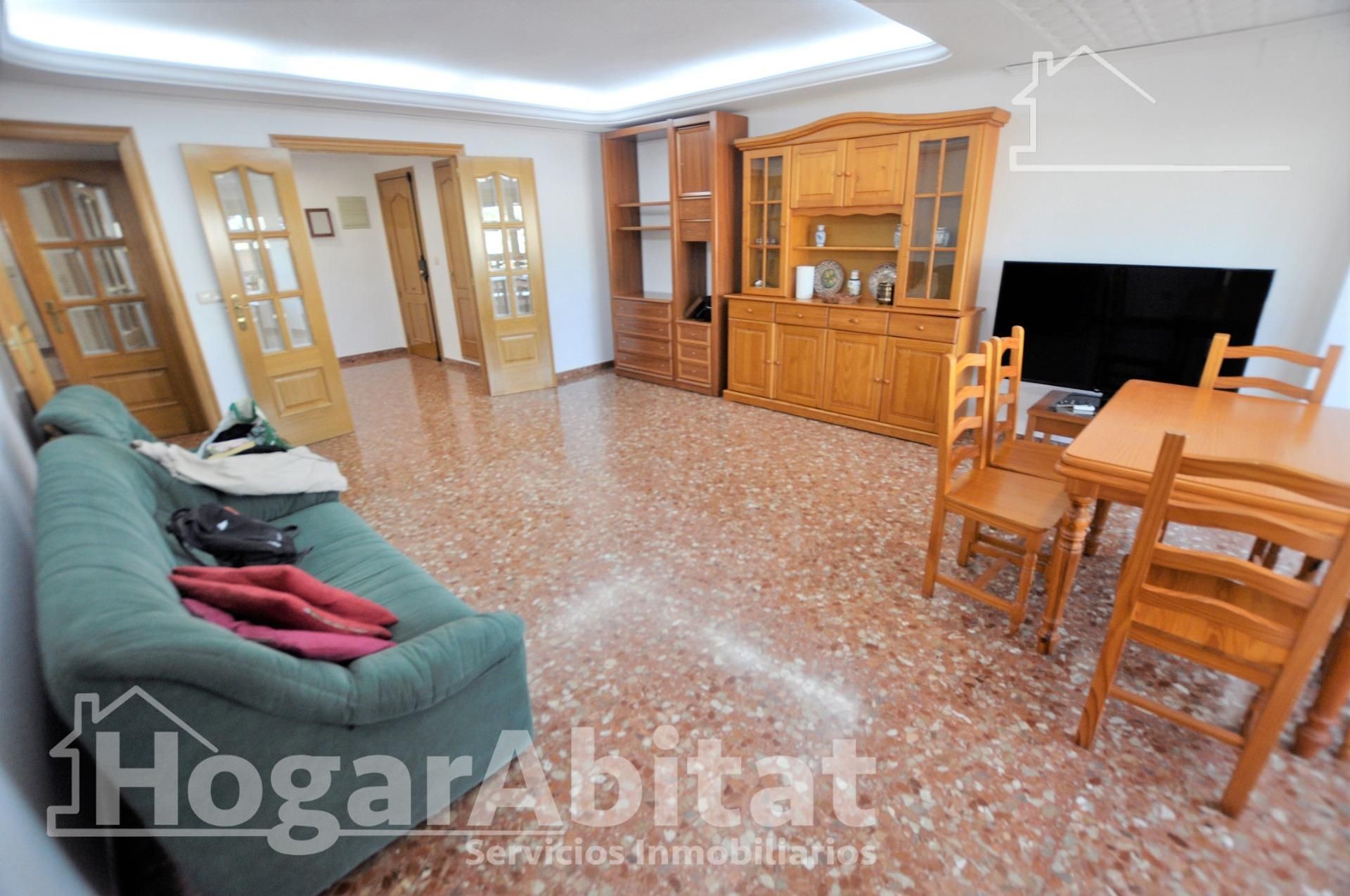Living room of Flat for sale in Puçol  with Air Conditioner, Furnished and Balcony