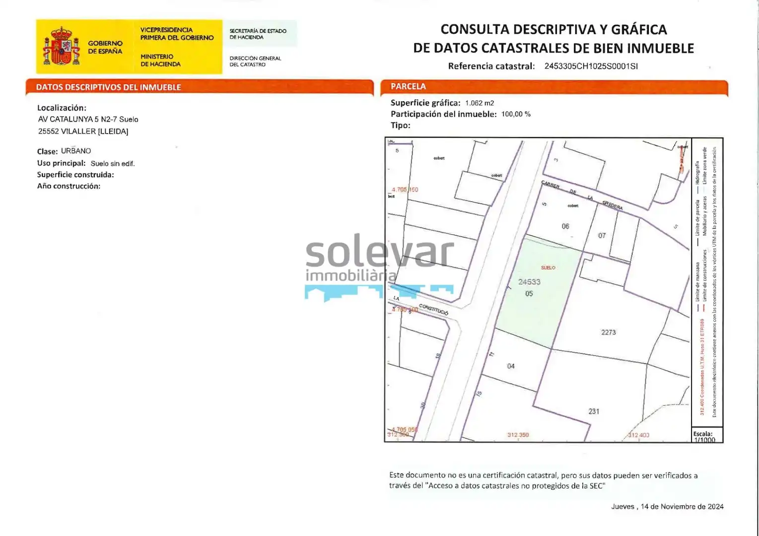 Residencial en venda en Vilaller