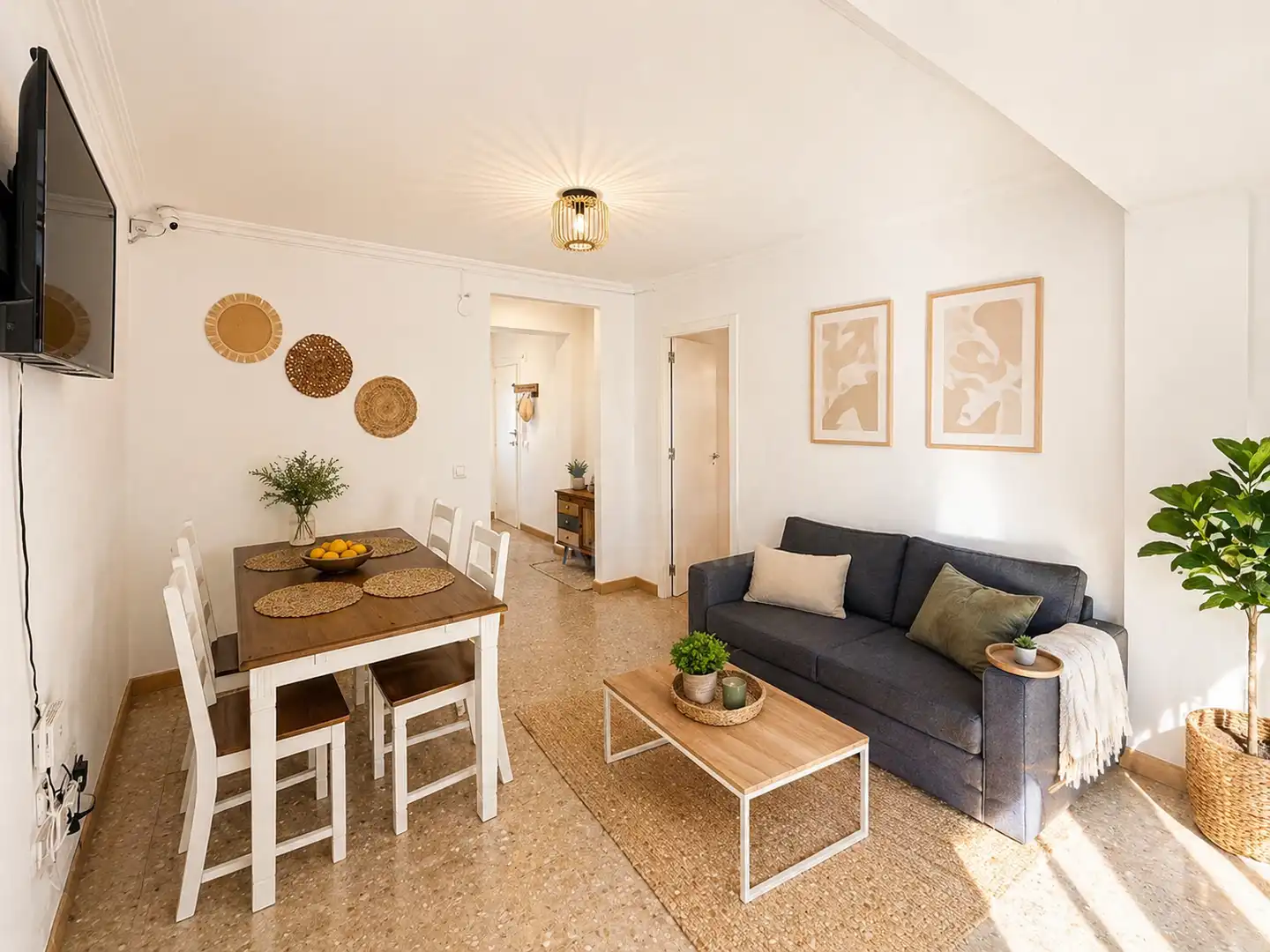 Sala de estar de Piso en venta en Dénia con Calefacción