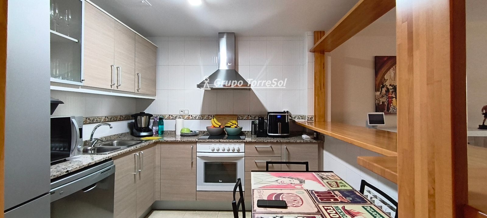 Kitchen of Single-family semi-detached for sale in Banyeres del Penedès  with Air Conditioner, Heating and Terrace