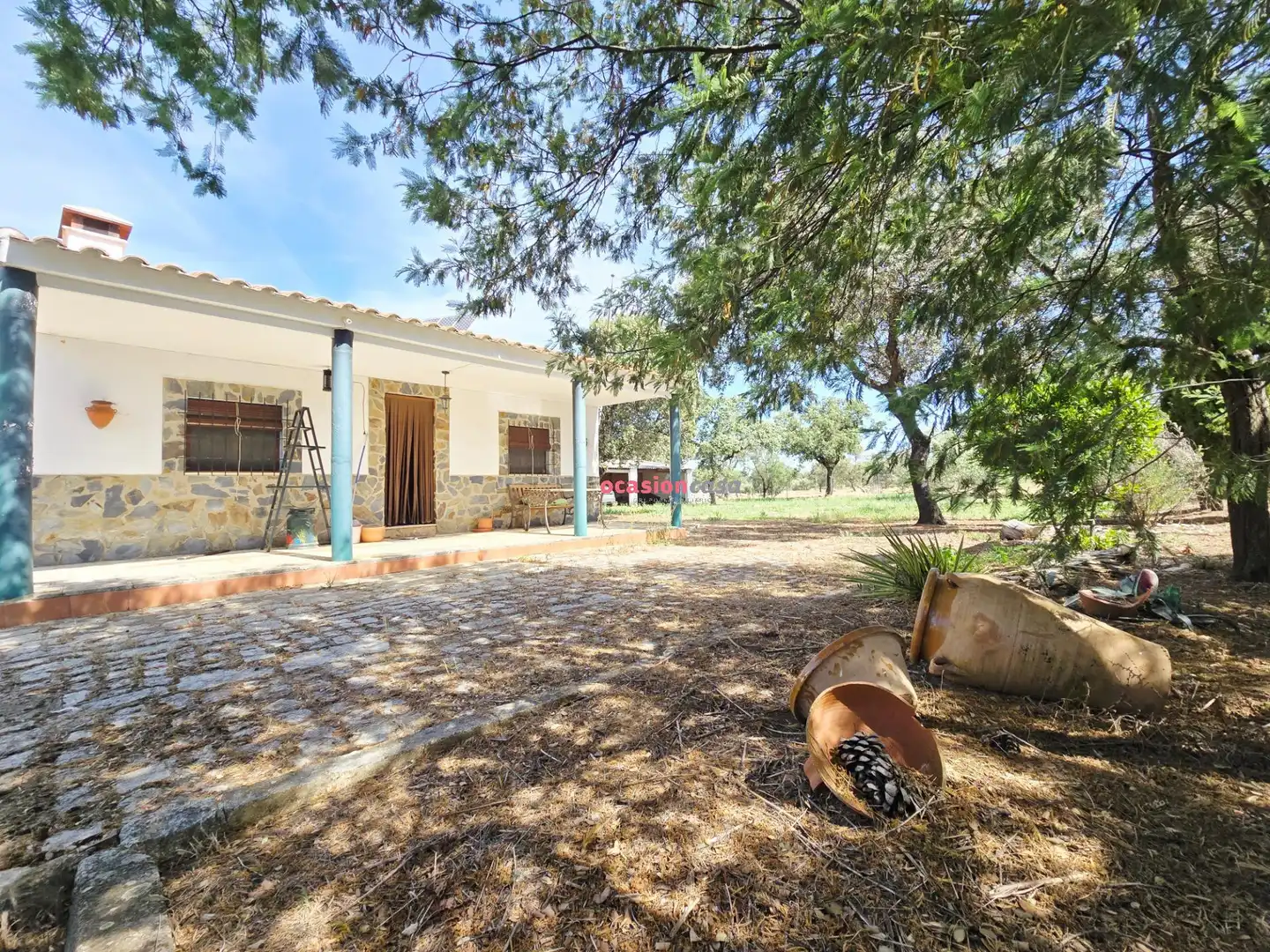Vista exterior de Casa o xalet en venda en Villanueva del Duque amb Jardí privat, Traster i Piscina