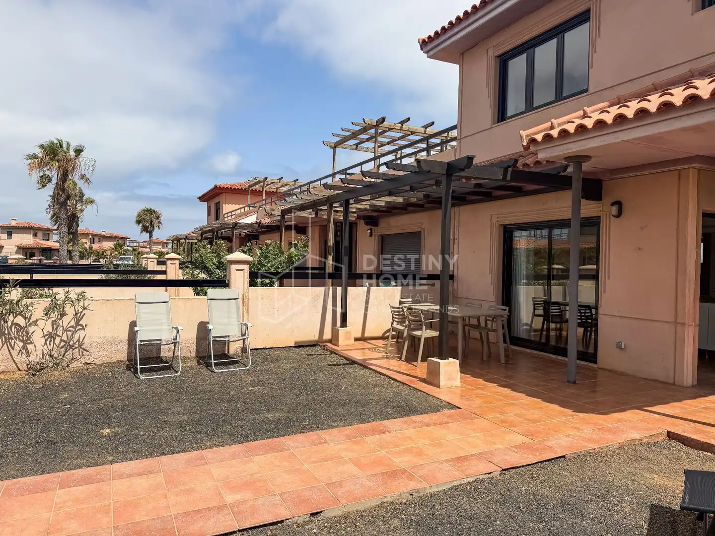 Terrassa de Casa o xalet de lloguer en La Oliva amb Jardí privat, Terrassa i Piscina comunitària