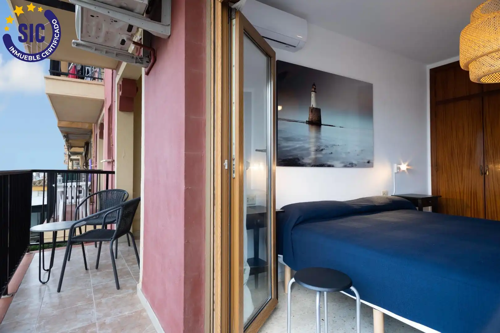 Schlafzimmer von Wohnung zur Miete in Alboraya mit Klimaanlage, Heizung und Terrasse