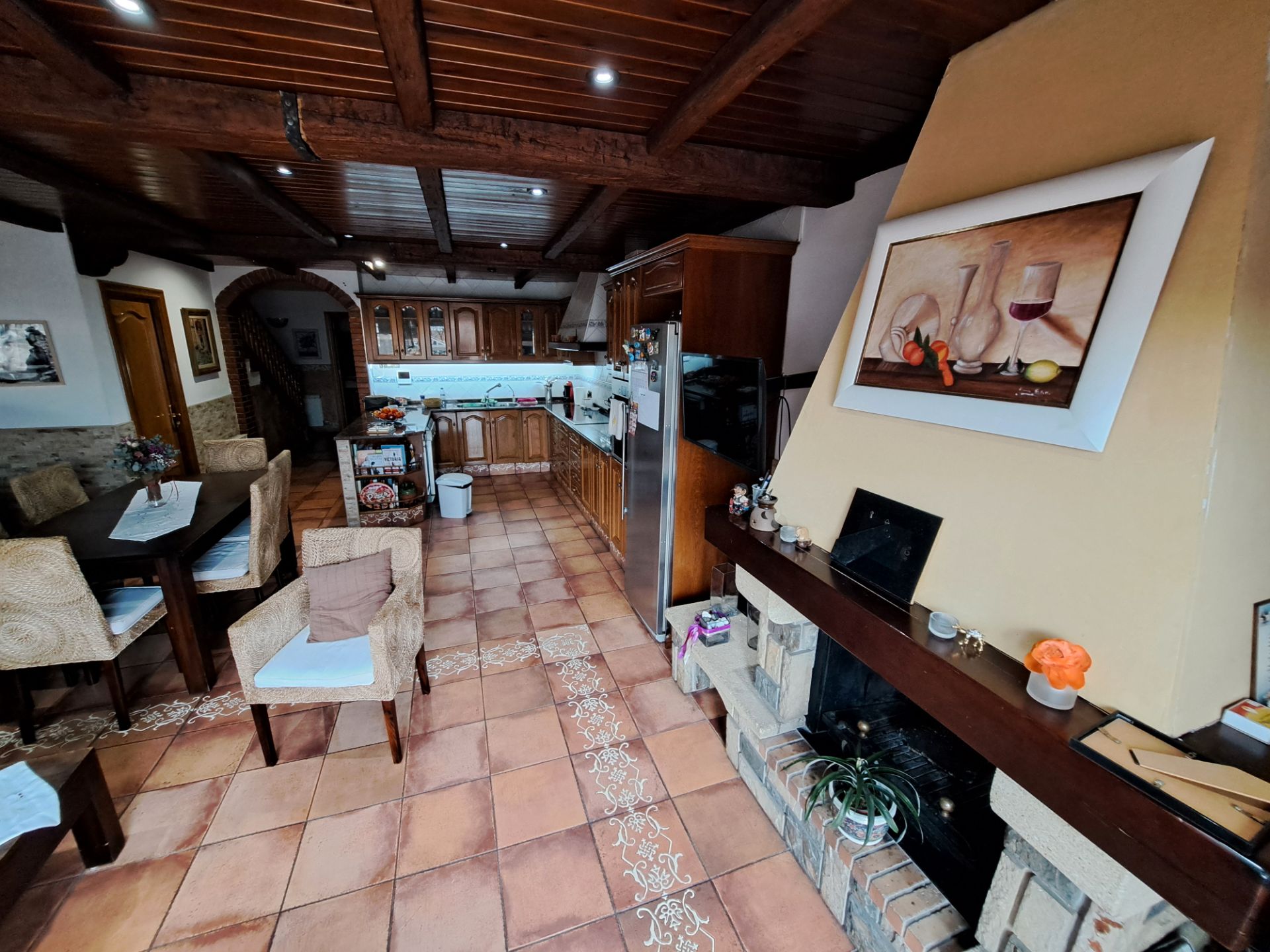 Kitchen of Single-family semi-detached for sale in Mataró  with Air Conditioner, Heating and Private garden