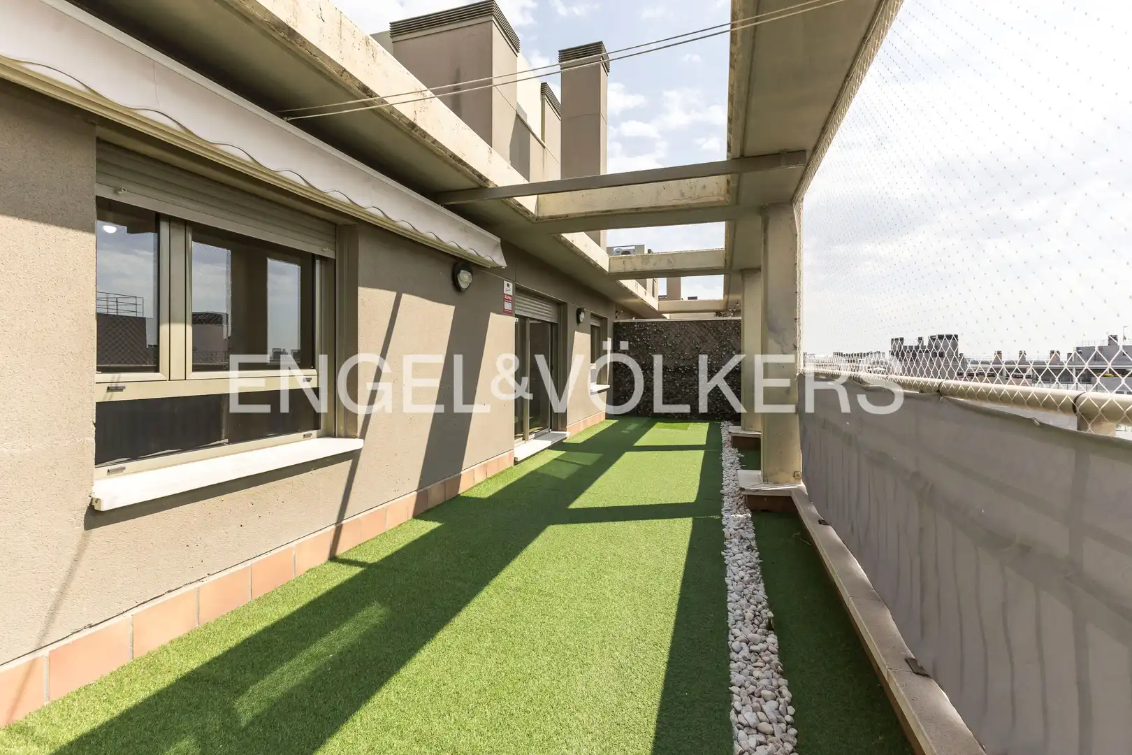 Terrasse von Dachboden zur Miete in Madrid mit Klimaanlage, Heizung und Parkett