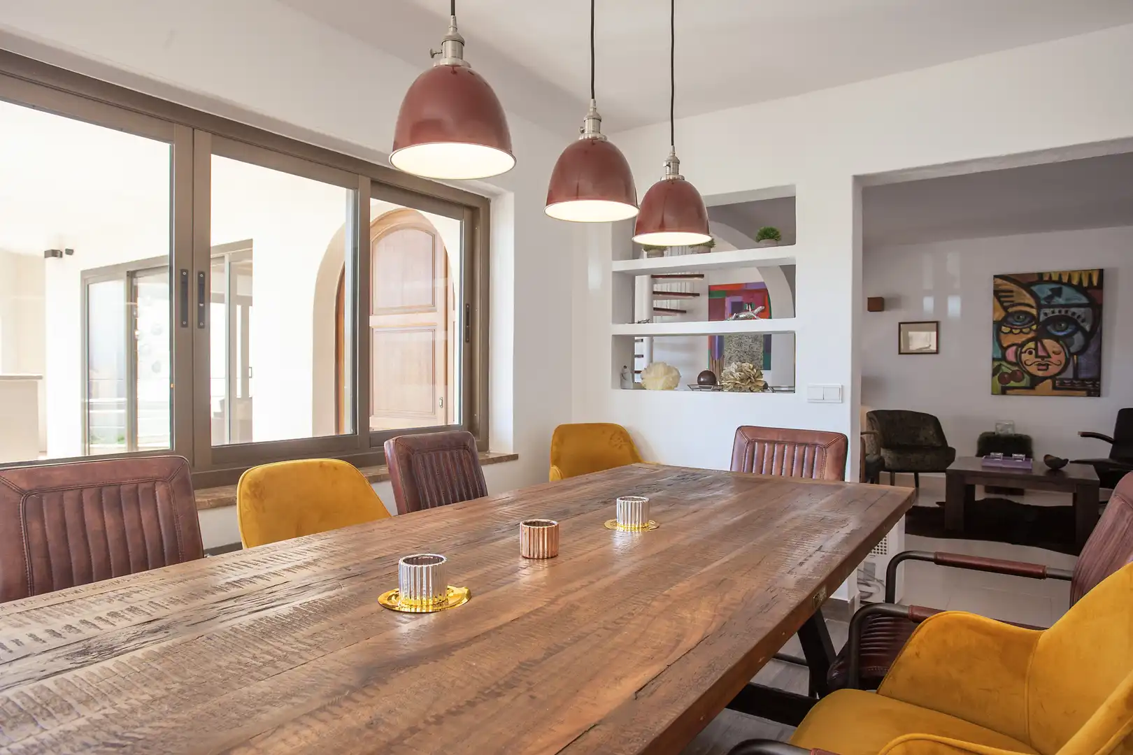 Comedor de Finca rústica en venta en Capdepera con Aire acondicionado, Calefacción y Terraza
