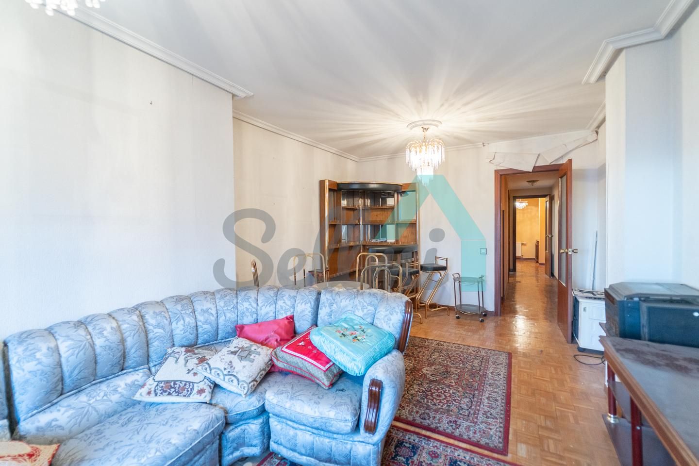 Living room of Flat for sale in Oviedo   with Heating, Parquet flooring and Terrace