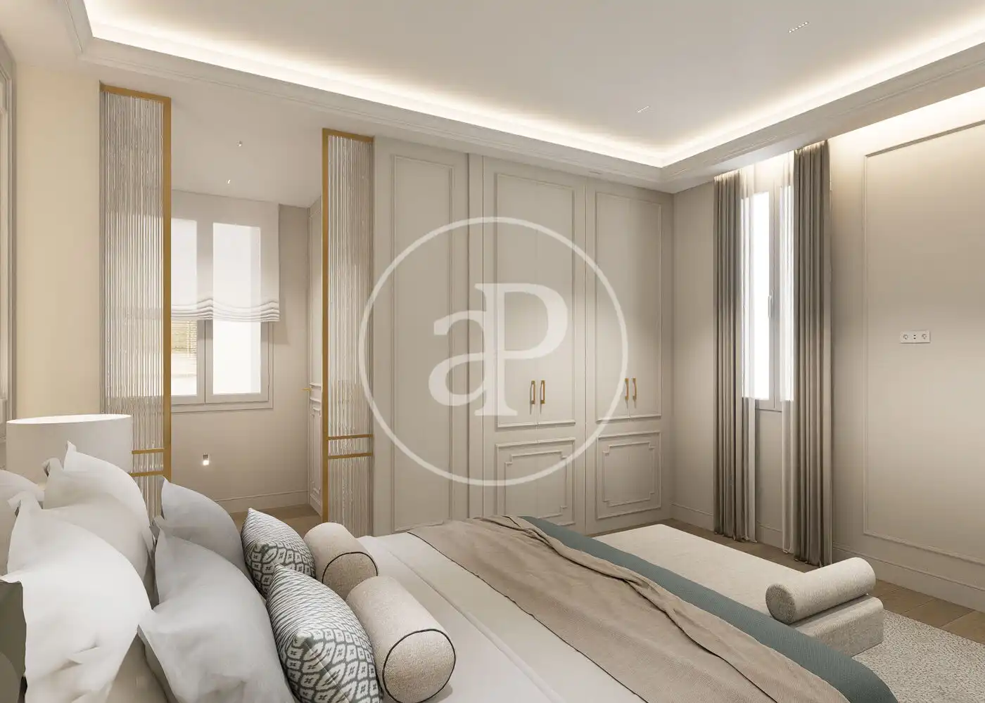 Bedroom of Flat for sale in Madrid  with Air Conditioner, Heating and Furnished