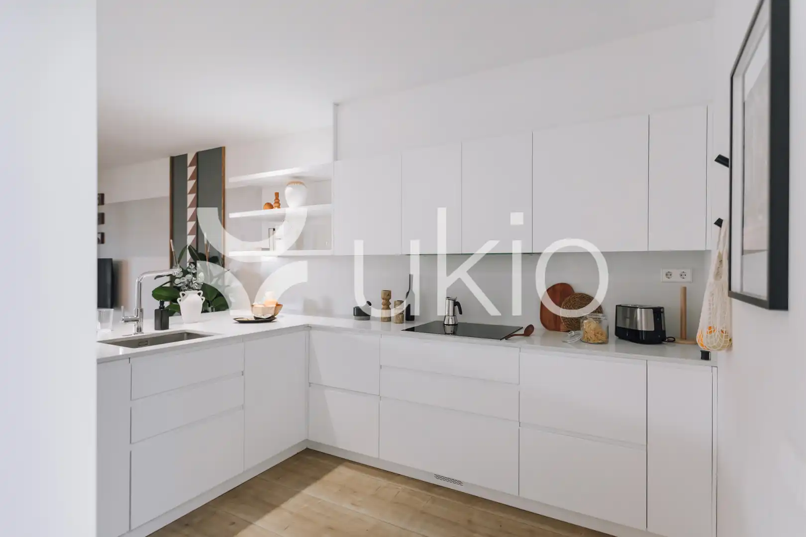 Kitchen of Apartments for rent in Barcelona  with Air Conditioner, Heating and Terrace