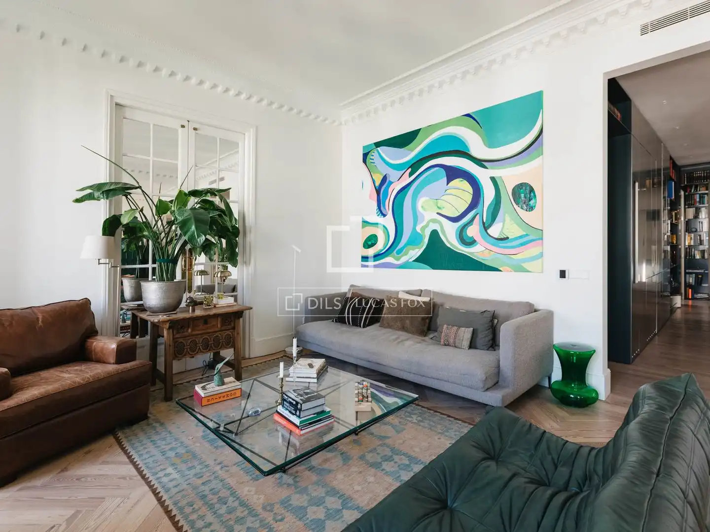 Sala de estar de Piso de alquiler en Salamanca con Aire acondicionado, Amueblado y Balcón