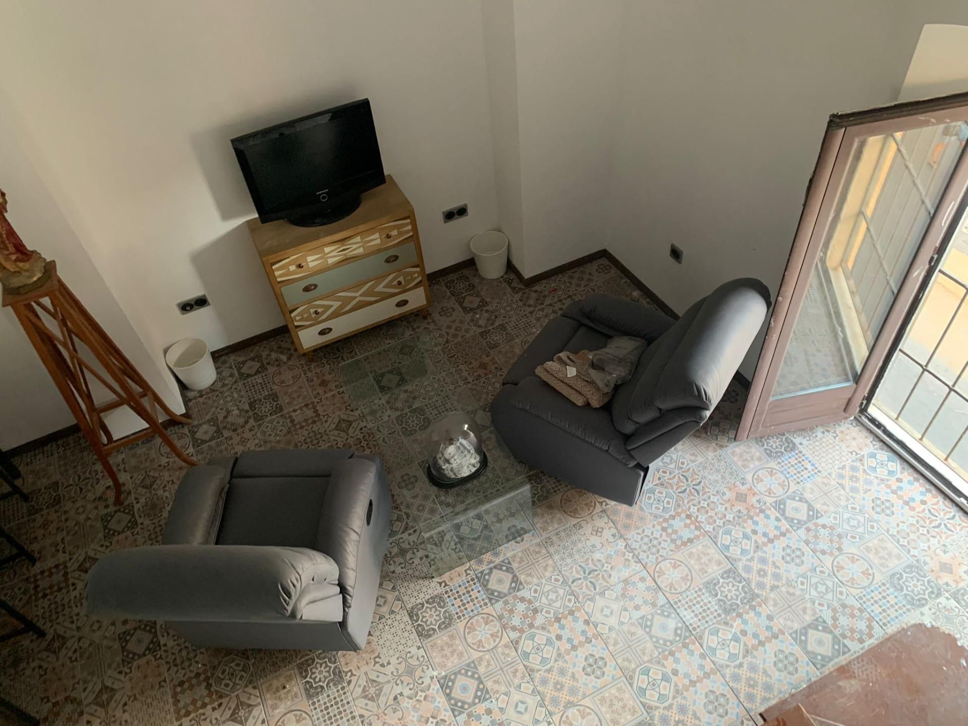 Sala d'estar de Àtic en venda en  Almería Capital amb Terrassa, Balcó i Alarma