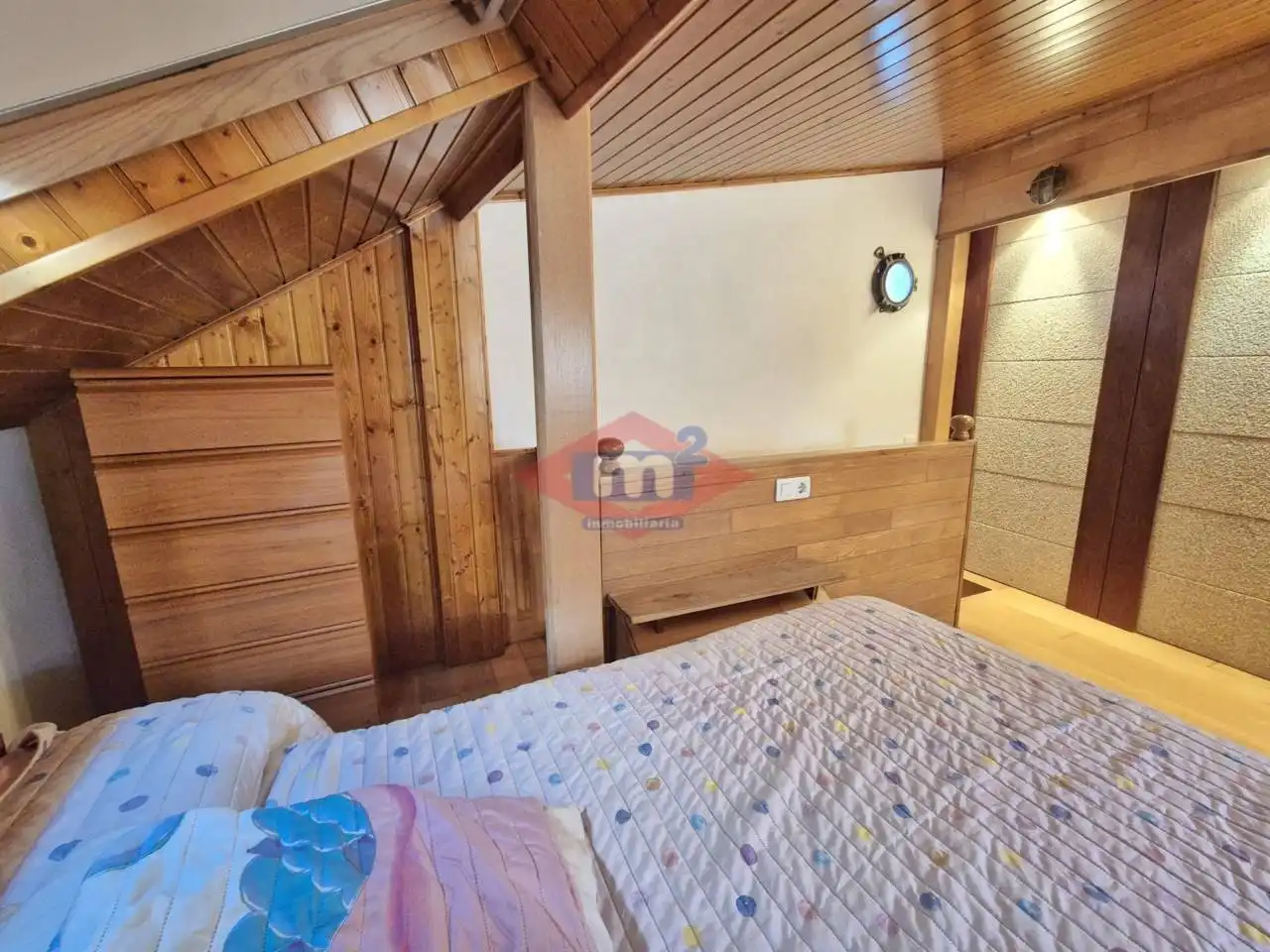 Dormitori de Casa o xalet de lloguer en Baiona amb Calefacció i Moblat