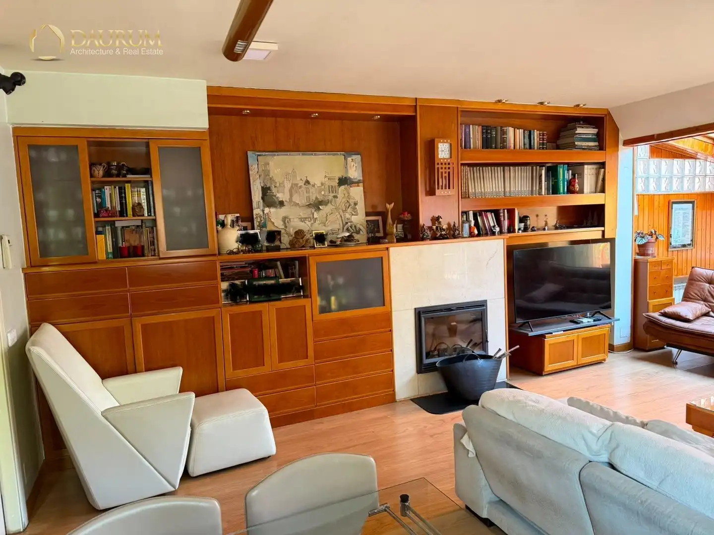 Living room of Detached homes for sale in Madrid  with Air Conditioner, Heating and Private garden