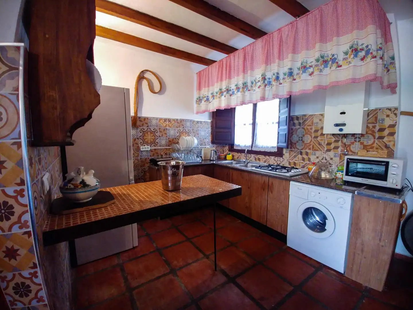 Cocina de Finca rústica en venta en Almogía con Aire acondicionado, Terraza y Piscina