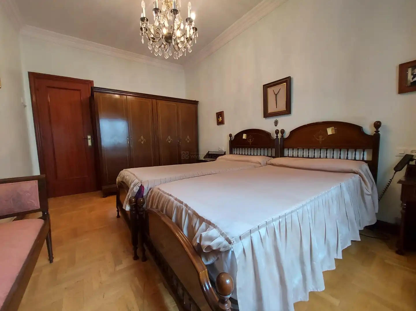 Bedroom of Flat for sale in  Logroño  with Heating, Parquet flooring and Balcony