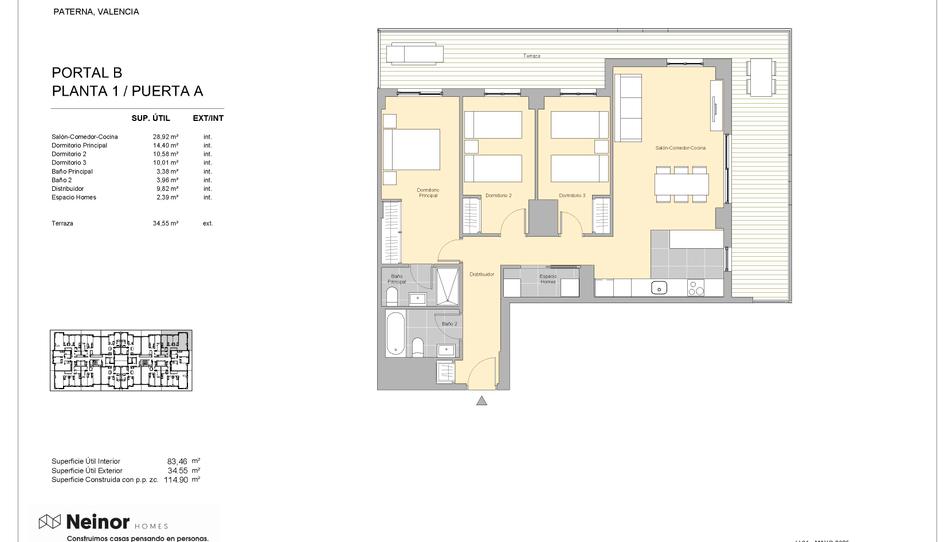 Photo 1 from new construction home in Flat for sale in   Calle Carrasca, 1, Parc Central, Valencia
