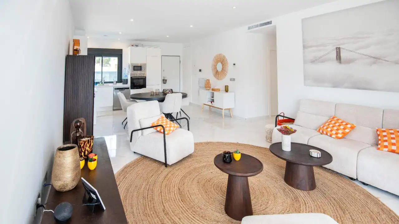Sala de estar de Casa o chalet en venta en Pilar de la Horadada con Calefacción, Terraza y Piscina