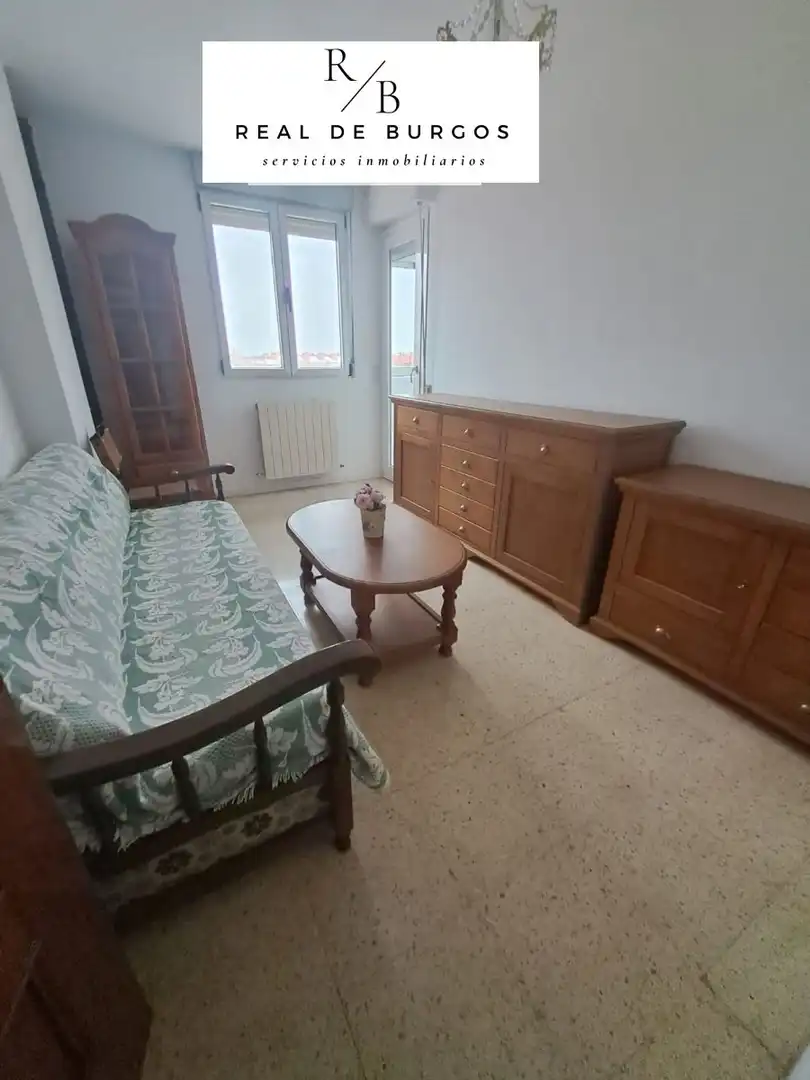 Sala de estar de Piso de alquiler en Valladolid con Calefacción, Terraza y Amueblado