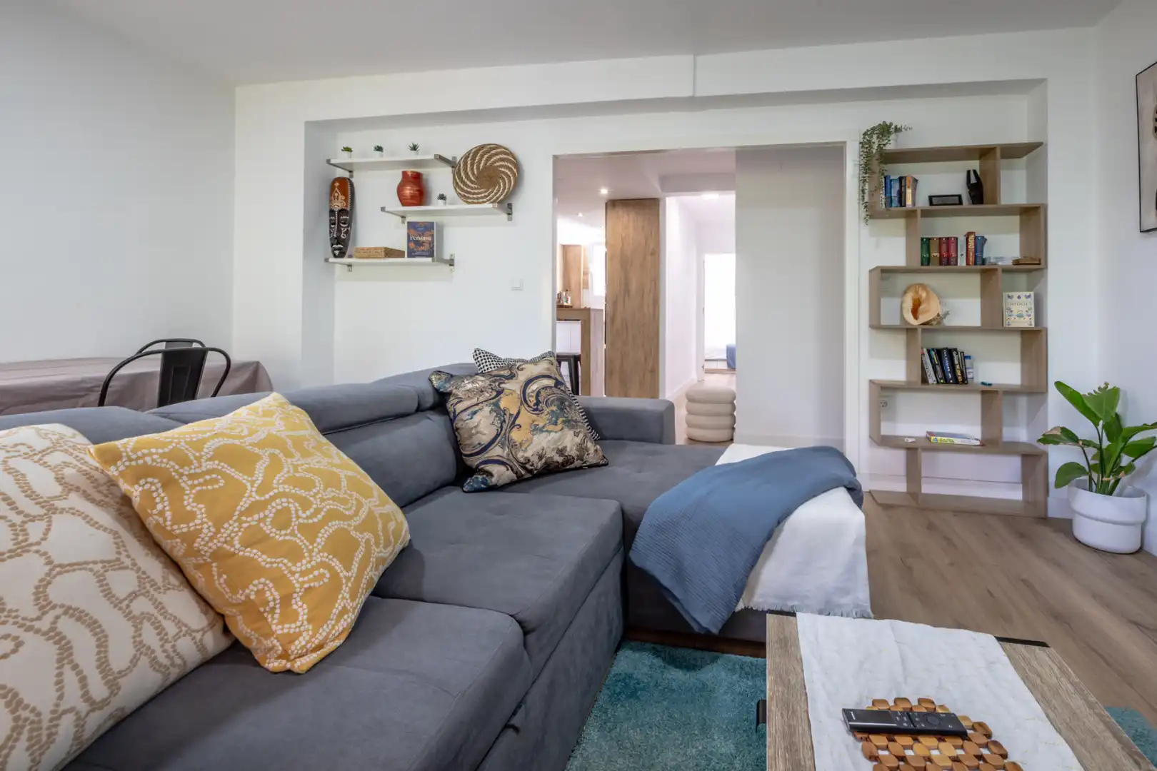 Wohnzimmer von Wohnungen zur Miete in Valencia mit Klimaanlage, Heizung und Parkett