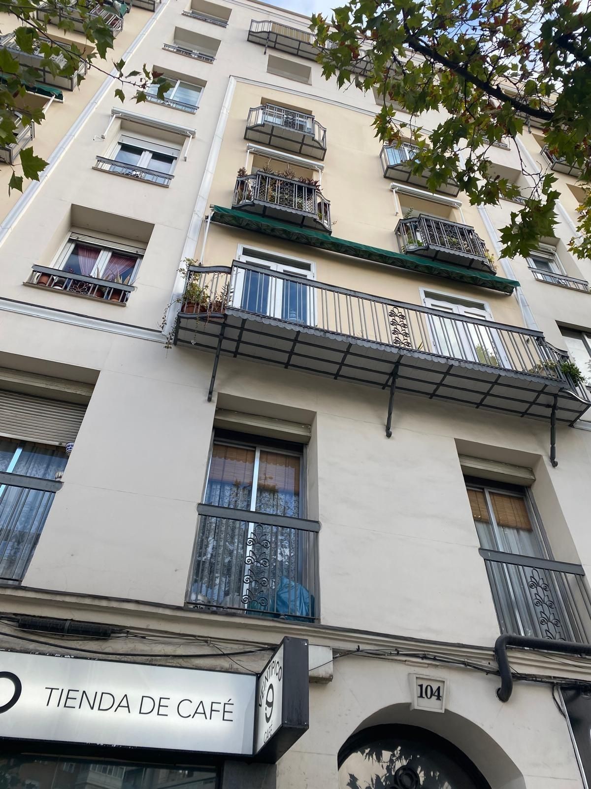 Balcony of Flat for sale in  Madrid Capital  with Parquet flooring