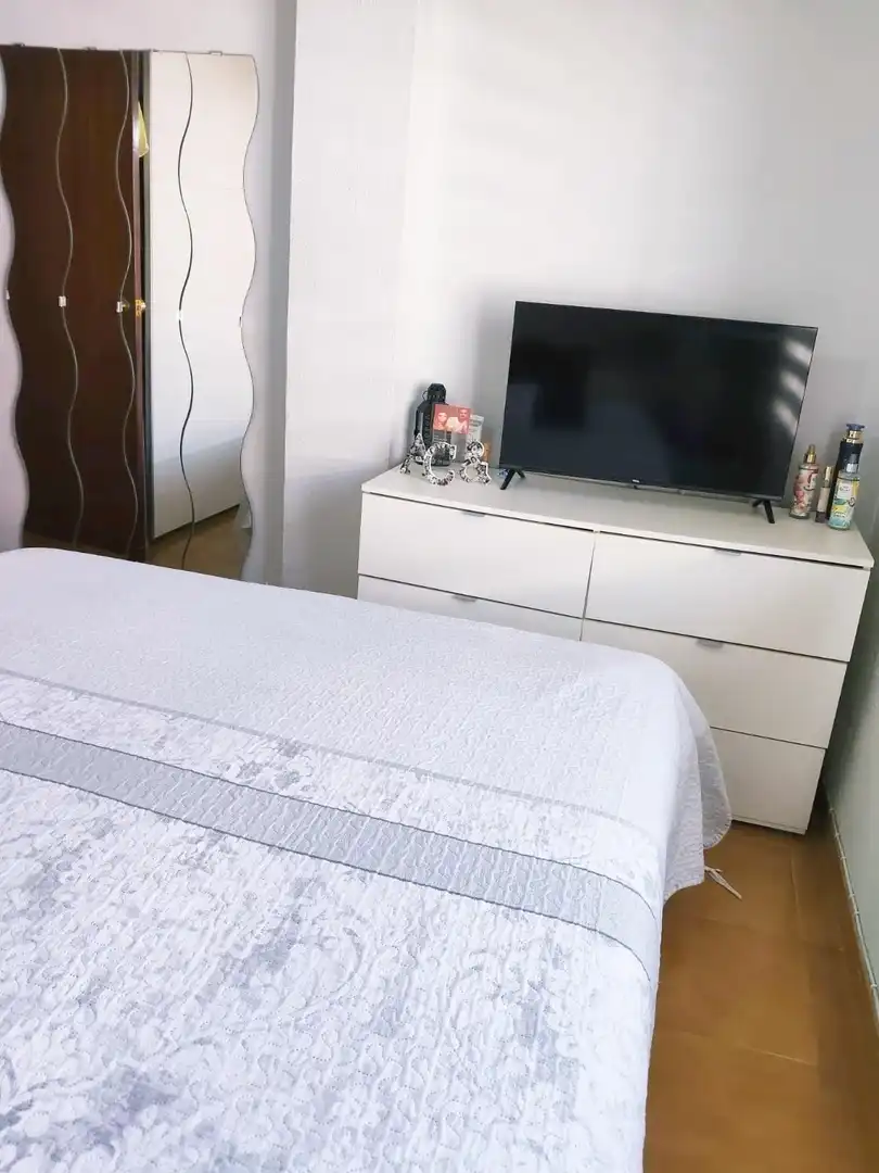 Bedroom of Flat for sale in Málaga  with Air Conditioner, Terrace and Furnished