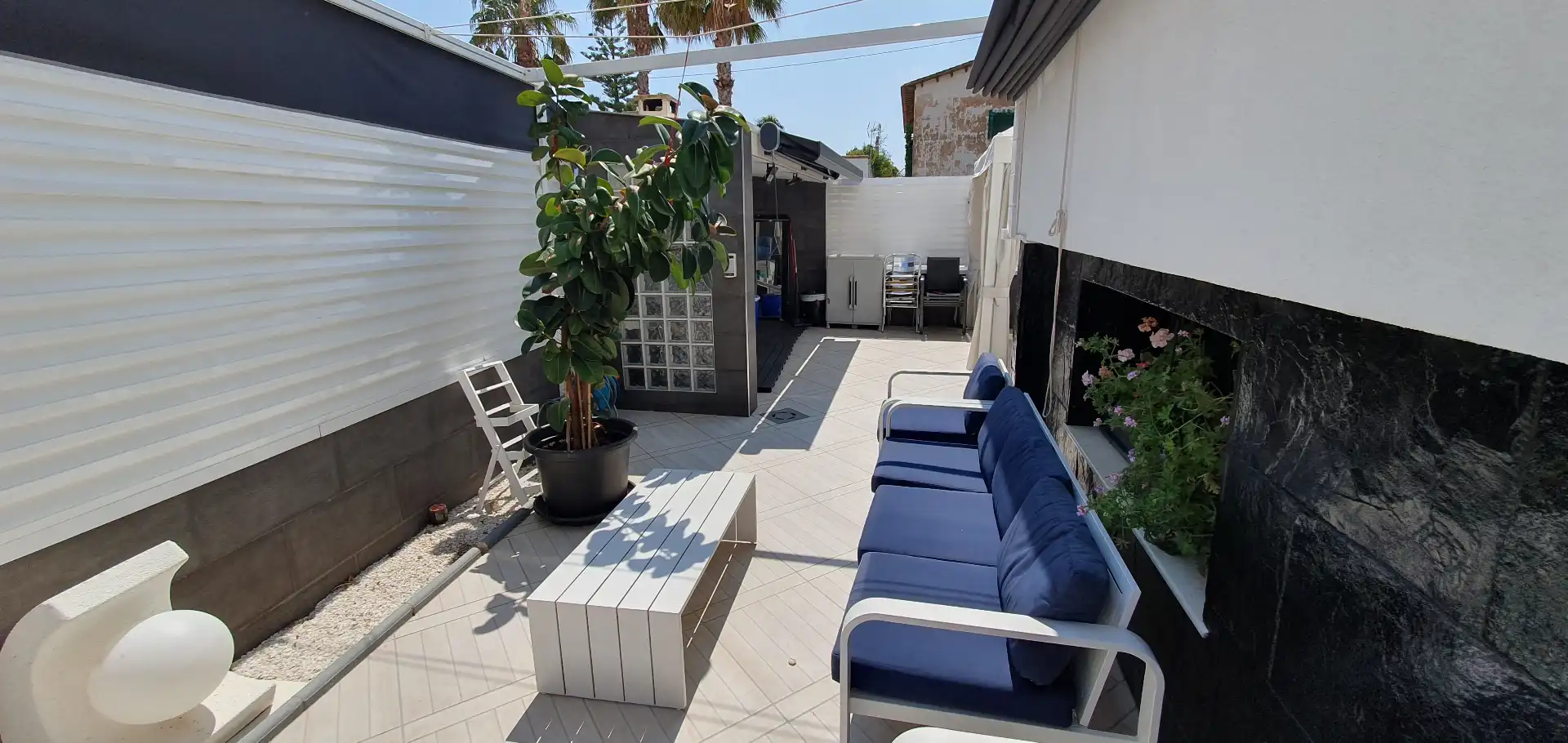 Terraza de Casa o chalet en venta en Gandia con Aire acondicionado, Calefacción y Jardín privado