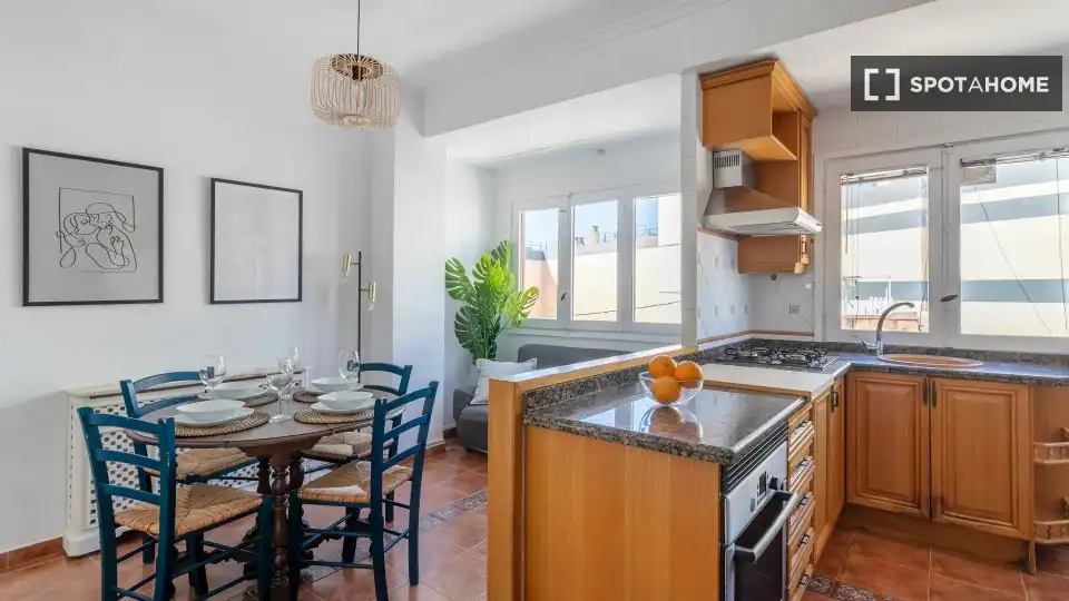Kitchen of Flat for rent in Alicante / Alacant  with Air Conditioner, Heating and Furnished