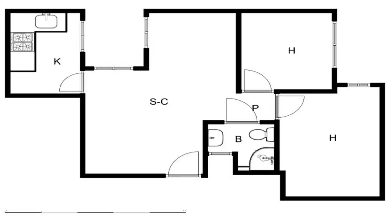 Apartament en venda en Badalona