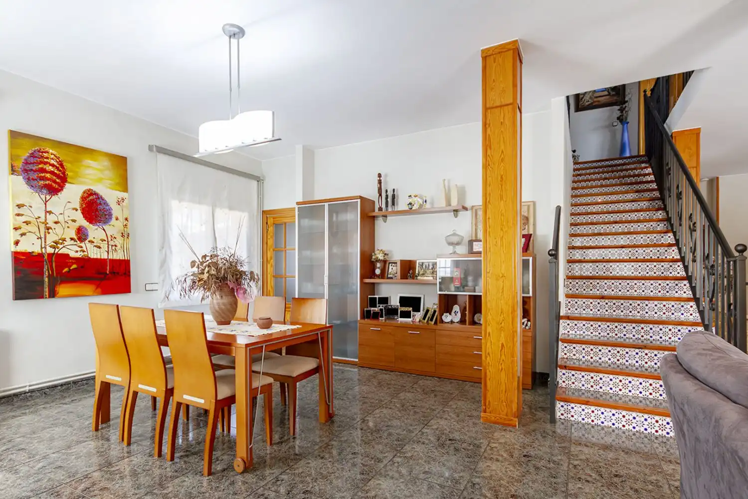 Dining room of Houses for sale in Sant Martí Sarroca  with Air Conditioner, Heating and Terrace