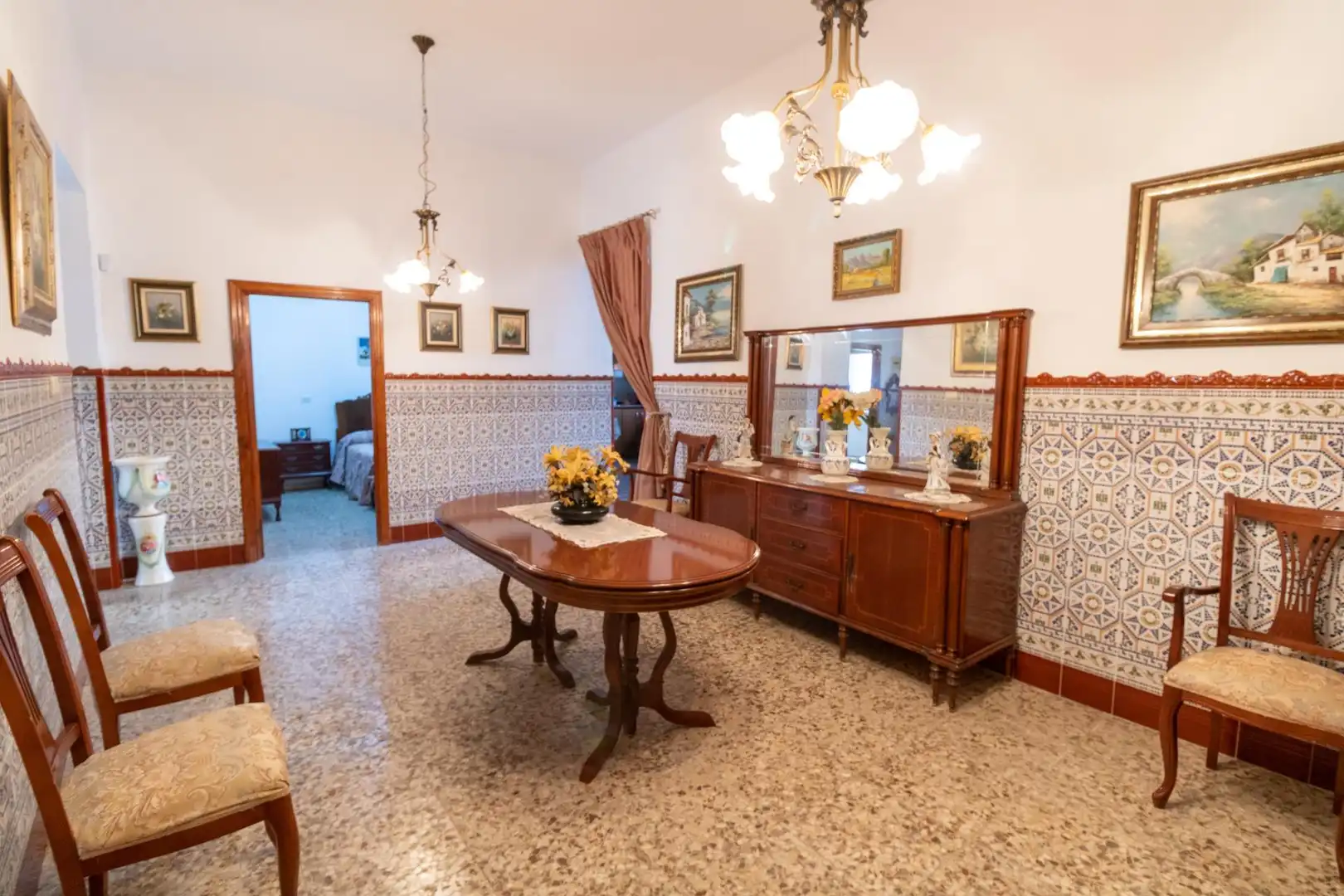 Menjador de Casa o xalet en venda en Alhama de Almería amb Terrassa, Moblat i Alarma