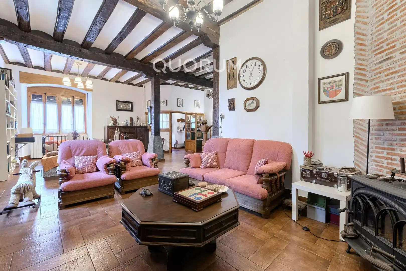 Sala de estar de Casa adosada en venta en Arrankudiaga / Zollo con Calefacción, Amueblado y Balcón