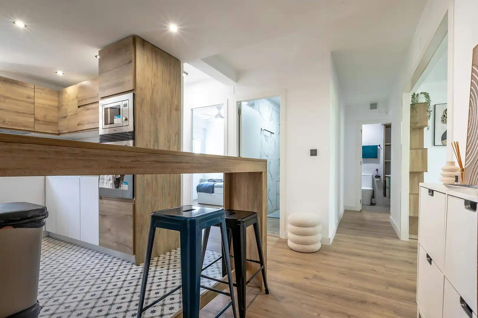 Kitchen of Flat for rent in Valencia  with Air Conditioner, Heating and Furnished